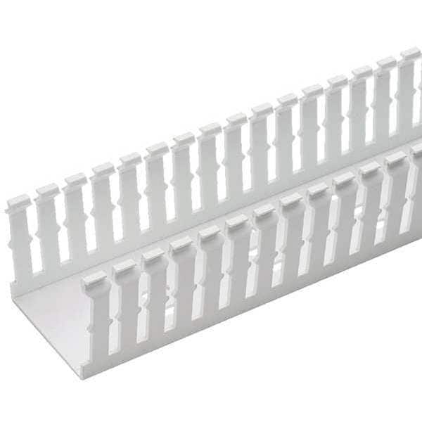 Base Wiring Duct, Type F, Narrow, White, 6" x 4" x 1' (6-Pack)